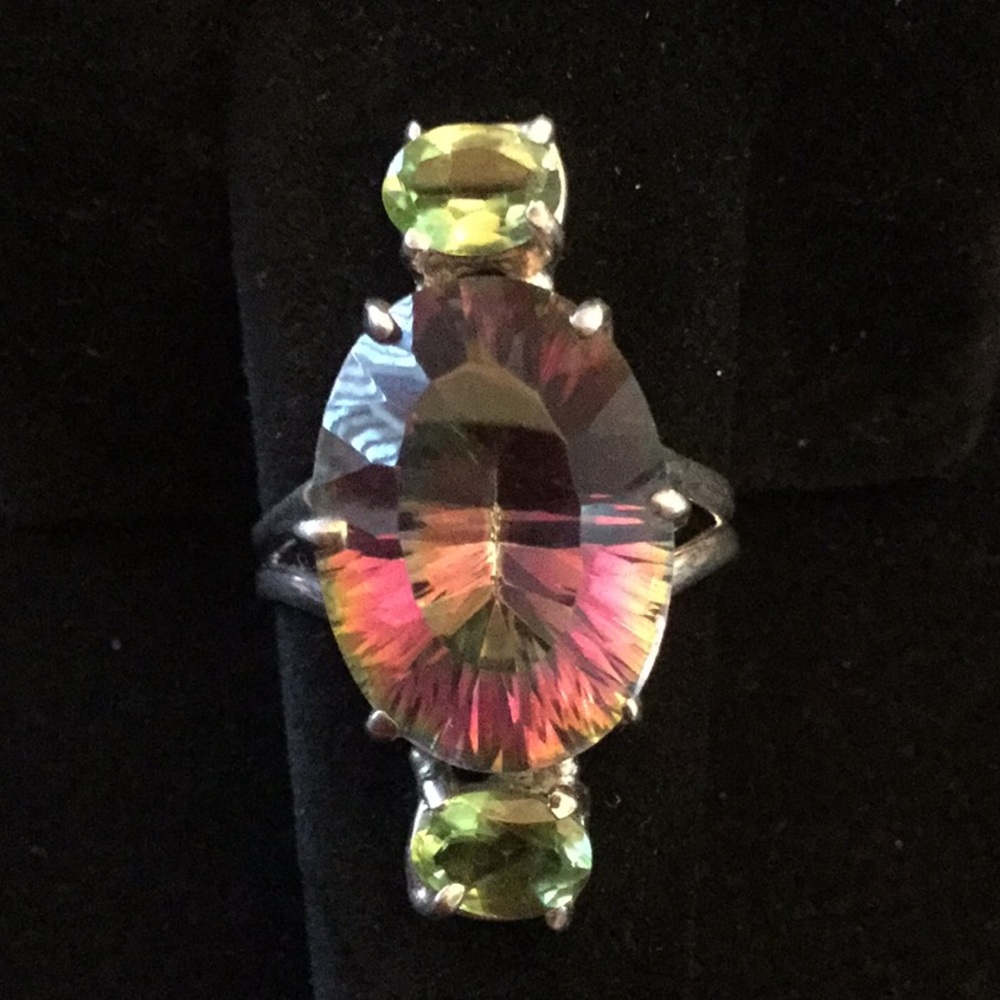 Enchanting Mystic Topaz Ring !